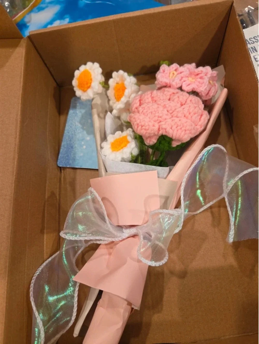 Flower bouquet crochet gift